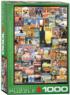 Travel the World Vintage Ads Travel Jigsaw Puzzle