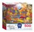 Flowers In Village Landscape Jigsaw Puzzle By Pomegranate