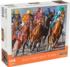 Into the First Turn Puzzle Horse Jigsaw Puzzle
