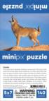 Coyote MiniPix® Puzzle Animals Jigsaw Puzzle
