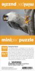 Peregrine Falcon MiniPix® Puzzle Birds Jigsaw Puzzle