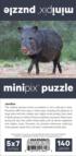Javelina MiniPix® Puzzle Animals Jigsaw Puzzle