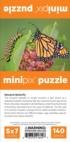 Monarch Butterfly MiniPix® Puzzle Butterflies and Insects Jigsaw Puzzle