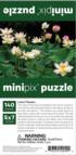 Lotus Flowers MiniPix® Puzzle Flower & Garden Jigsaw Puzzle