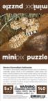 Western Diamondback Rattlesnake Mini Puzzle Reptile & Amphibian Jigsaw Puzzle