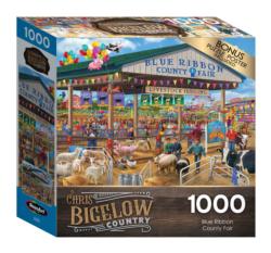 Country 1000 - Blue Ribbon Country Fair - Scratch and Dent Farm Animal Jigsaw Puzzle