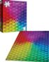 Color Spectrum Gradient Cubes Pattern & Geometric Jigsaw Puzzle