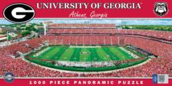 Georgia Bulldogs NCAA Stadium Panoramics Center View Sports Jigsaw Puzzle