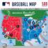 MLB USA Map - Scratch and Dent Sports Jigsaw Puzzle
