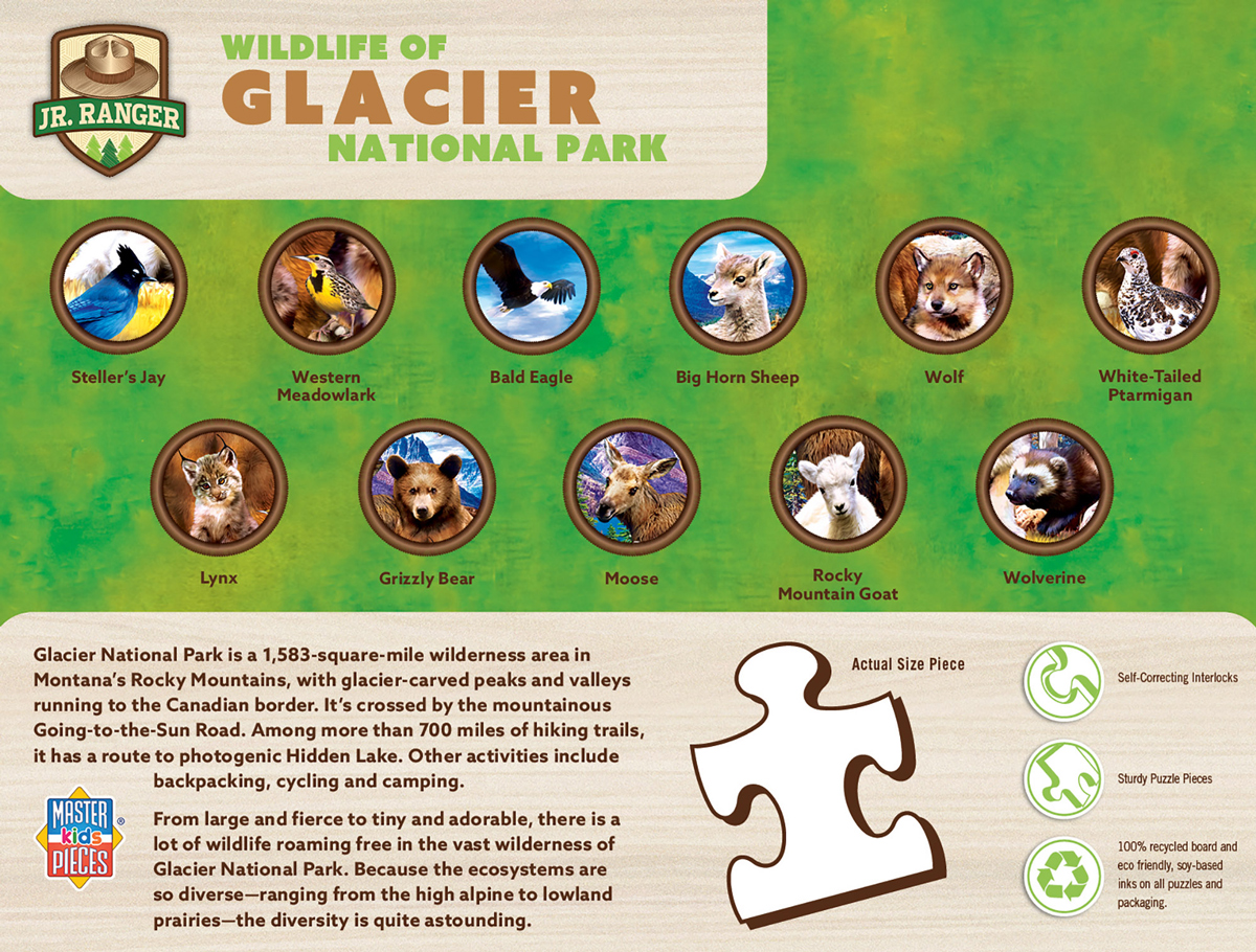 Glacier National Park Wildlife Jigsaw Puzzle