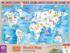 Hello, World! - World Map Wood Puzzle Educational Wooden Jigsaw Puzzle