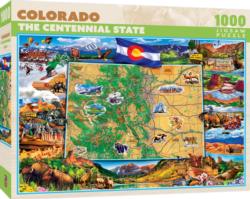 Colorado Map Animals Jigsaw Puzzle