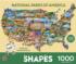 National Parks of America United States Shaped Puzzle
