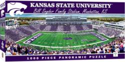 Kansas State Wildcats NCAA Stadium Panoramics Center View Sports Jigsaw Puzzle