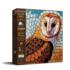 Stained Glass Owl Birds Jigsaw Puzzle