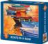 Boats in a Row Boat Jigsaw Puzzle