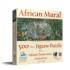 African Mural Jungle Animals Jigsaw Puzzle
