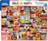 Street Food Lover's Collage Round Jigsaw Puzzle By Ridley's Games