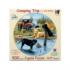 Camping Trip Dogs Round Jigsaw Puzzle