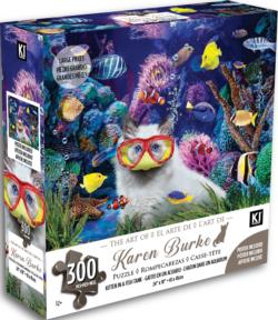 Kittens In A Fish Tank Cats Jigsaw Puzzle