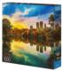 Sunset from Bow Bridge Central Park Fall Jigsaw Puzzle