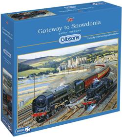 Gateway to Snowdonia Train Jigsaw Puzzle