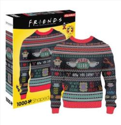 Friends Ugly Christmas Sweater Movies & TV Shaped Puzzle