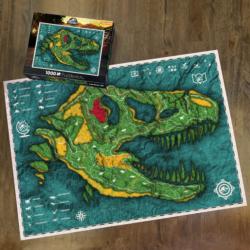 Jurassic World Map Dinosaurs Jigsaw Puzzle