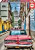 Vintage Car In Old Havana Car Jigsaw Puzzle