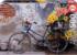 Bicycle With Flowers Street Scene Jigsaw Puzzle