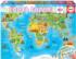 Monuments World Map Educational Jigsaw Puzzle