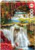 Waterfall In Deep Forest Forest Jigsaw Puzzle