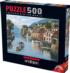 Village on the Water Countryside Jigsaw Puzzle