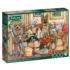 Gathering on the Couch Dogs Jigsaw Puzzle