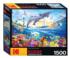 Playful Summer Dolphins Sea Life Jigsaw Puzzle