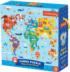 Map of the World Jumbo Puzzle Animals Jigsaw Puzzle