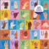 American Sign Language Alphabet Collage Jigsaw Puzzle