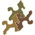 Haflinger Duo - Scratch and Dent Horse Jigsaw Puzzle