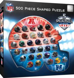 NFL League Helmets Sports Shaped Puzzle