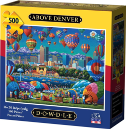 Above Denver Hot Air Balloon Jigsaw Puzzle