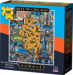 Best of Chicago Maps & Geography Jigsaw Puzzle