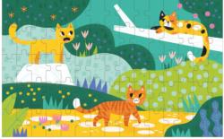 Cats Big & Small Lenticular Puzzle Children's Cartoon Jigsaw Puzzle
