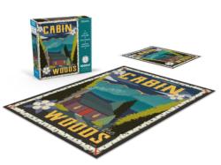 Cabin in the Woods - Let's Explore Mountain Jigsaw Puzzle