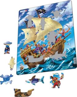 Pirates Celebrating a Successful Raid Pirate Tray Puzzle