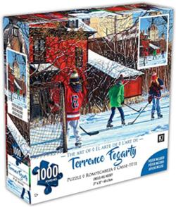 Crocus Hill Hockey by Terrence Fogarty Winter Jigsaw Puzzle