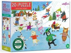 Skating Dogs Dogs Jigsaw Puzzle