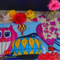 Hot Air Balloon Festival Flower & Garden Jigsaw Puzzle