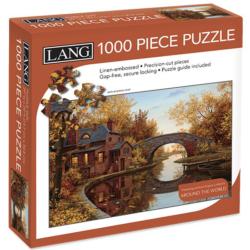 House By The River Fall Jigsaw Puzzle