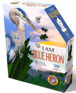 I Am Blue Heron Birds Shaped Puzzle
