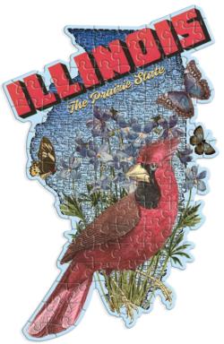 Illinois Mini Shaped Puzzle Birds Shaped Puzzle